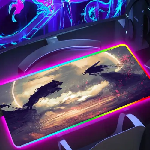 Tapis de souris RGB "Shadow Duel"