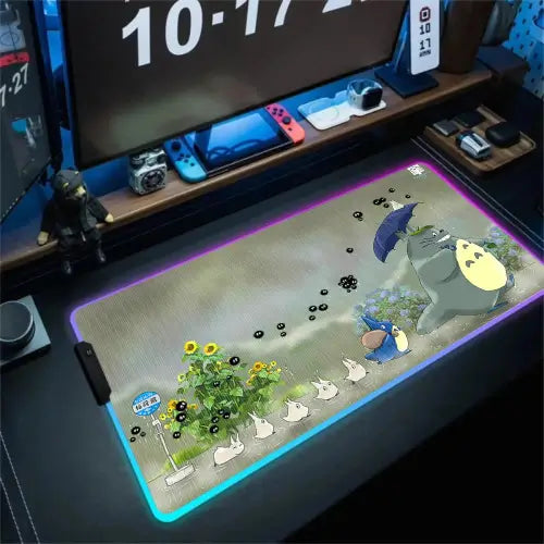 Tapis de souris RGB "Totoro Parade"